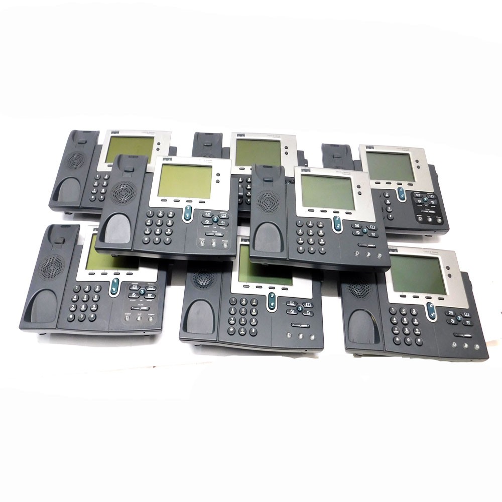 (Lot of 8) Cisco Unified 7940g Business Conference Desk Phones No Handsets AS/I
