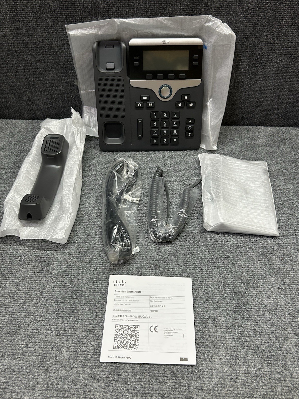 CISCO IP PHONE 7800 GRAY CISCO SYSTEMS CP-7841-K9 NIB