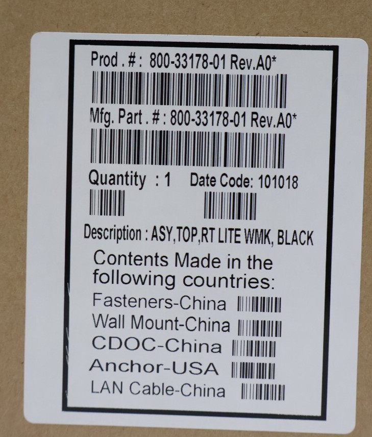 Cisco CP-WMK-C-6900 Locking Wall Mount Kit for 6921 6941 6945 6961 Phones