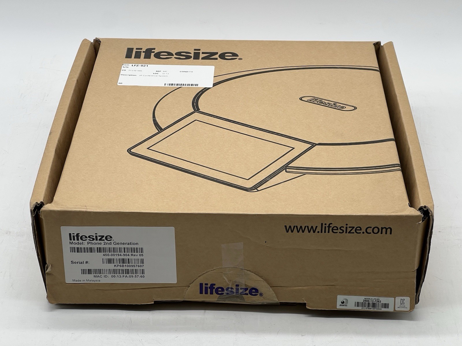 LifeSize Phone, 2nd Generation 2599-12-7262 with Cable