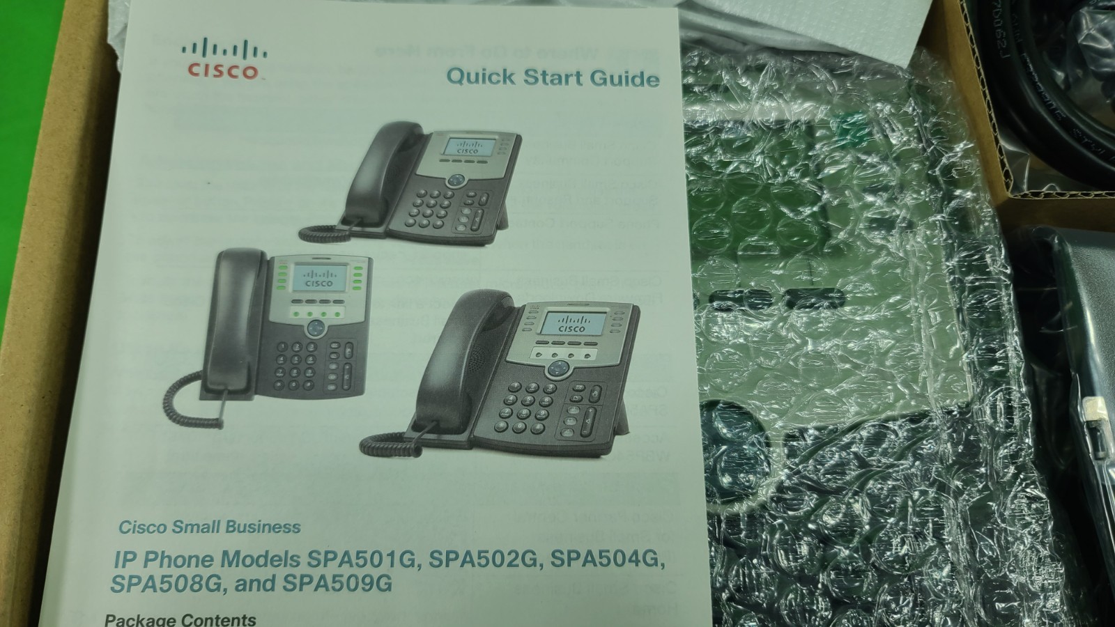 Cisco SPA 504G VoIP IP Phone PoE 4-Line, 2-Port – (Brand New in Box)