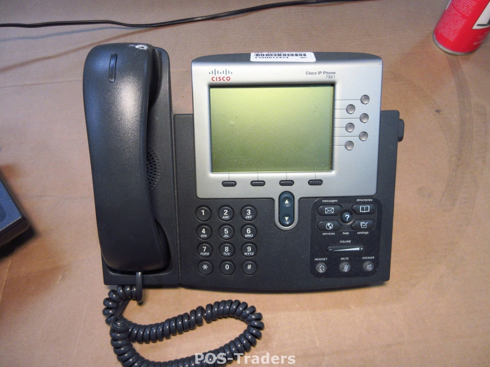 Cisco CP-7961G VoIP IP 6 Line Grey Display Phone 6 Buttons INCL HANDSET