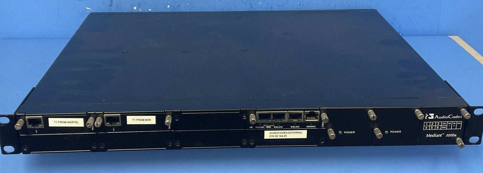 AudioCodes Mediant 1000B Mediant 1000 AMC / GTPM00478 CHASIS 1000BASE-T WAN