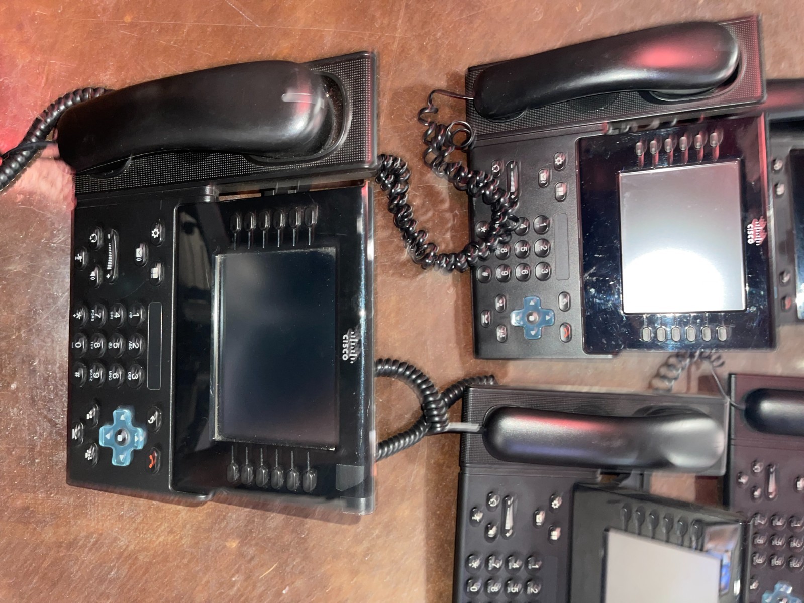 Cisco CP-9971 IP Office Phone w/ Camera And Stand Lot of 7