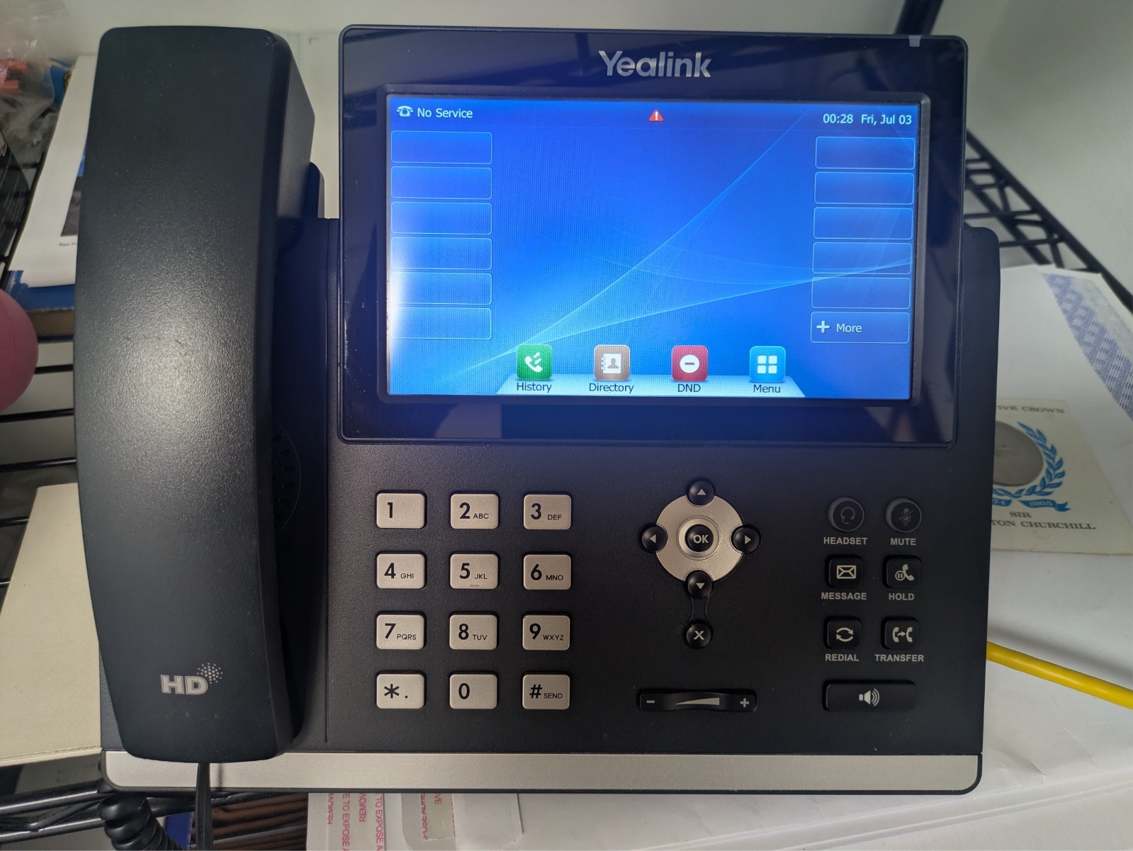 Yealink SIP-T48U Gigabit IP Phone 7″ Touch Screen 16 Lines Dual USB PoE VoIP