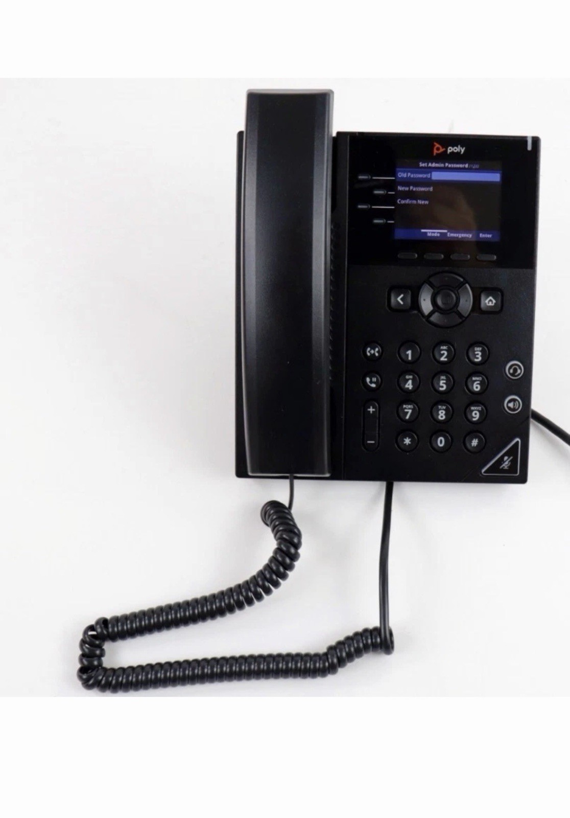 Poly VVX 250 IP Phone Corded Corded Desktop Wall Mountable Black 89B62AA