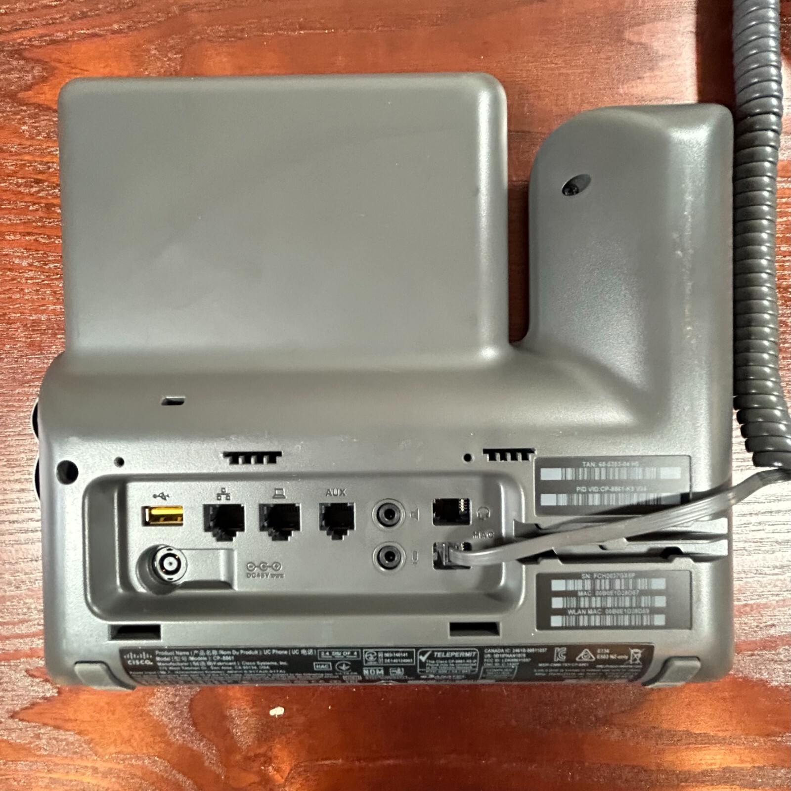 Cisco Business Class VOIP Phones CP-8861-K9-clean required