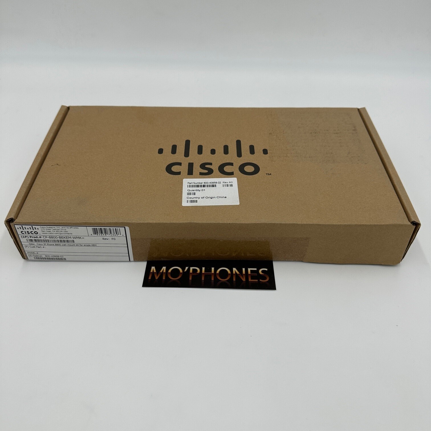 Cisco Wall Mount Kit CP-8800-BEKEM-WMK= New Sealed
