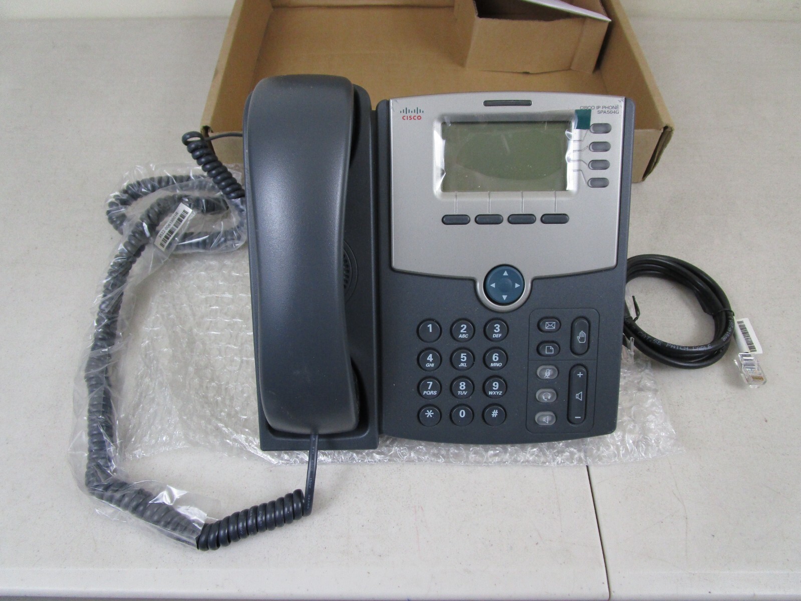 Cisco Small Business SPA504G 4-Line IP Phone With Display POE And Pc Ports