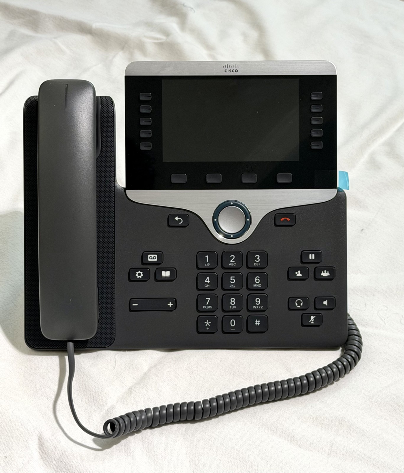 Lot of 10 Cisco CP-8861 5-Line VoIP Business Phone w/ Stand + Expansion Module