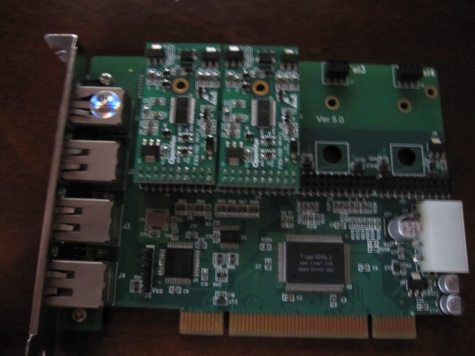 OpenVox A400P20 A400P 4 Port Analog PCI card + 2 FXS + 0 FXO