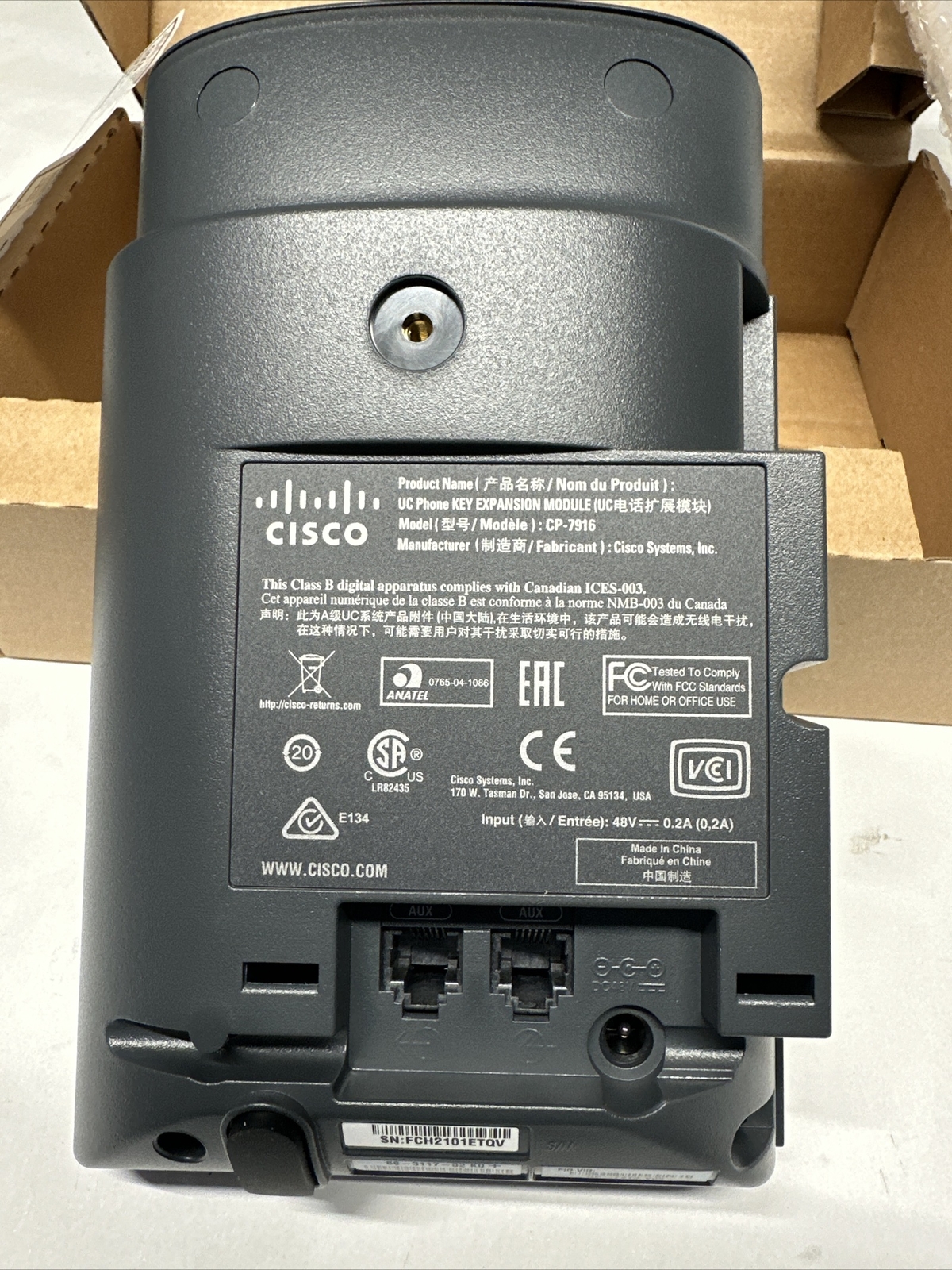 Lot Of 10 CISCO CP-7916 COLOR EXPANSION MODULE Works W/ 7962 7965 & 7975 Phones