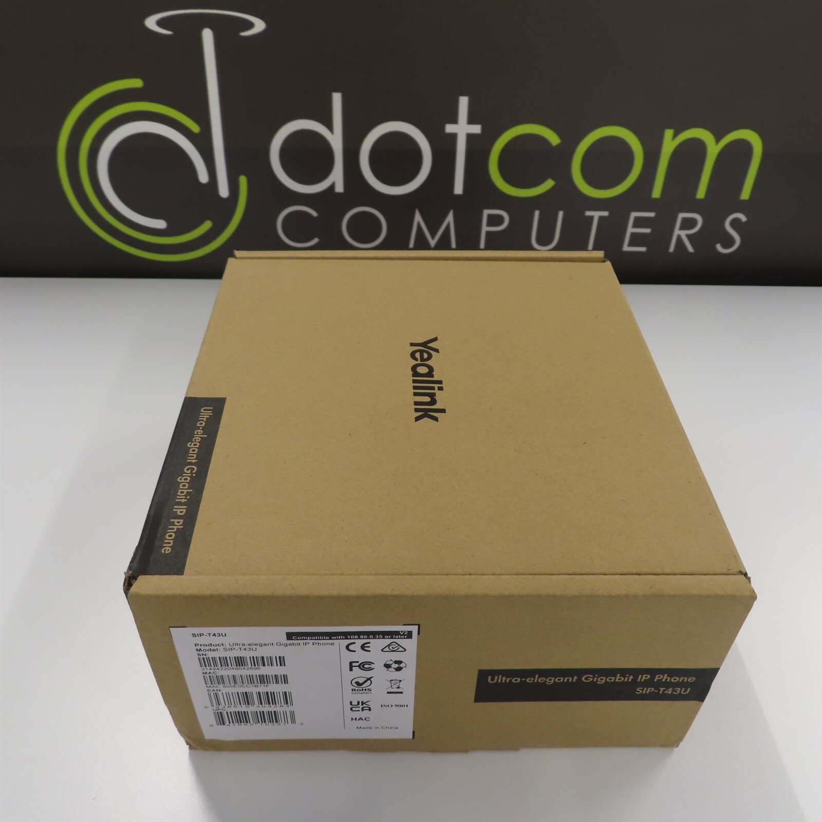 Yealink SIP-T43U Ultra-elegant Gigabit IP T43 U VOIP Color Display