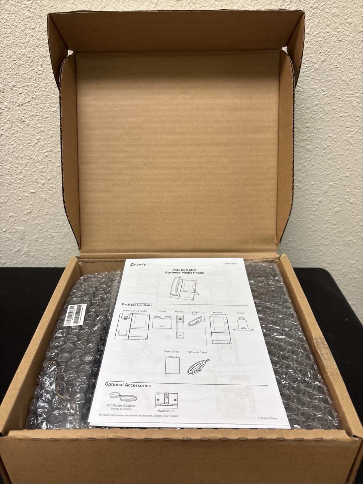 Poly CCX 500 Microsoft Teams Edition 5″ Touchscreen VoIP Phone 2200-49720-019