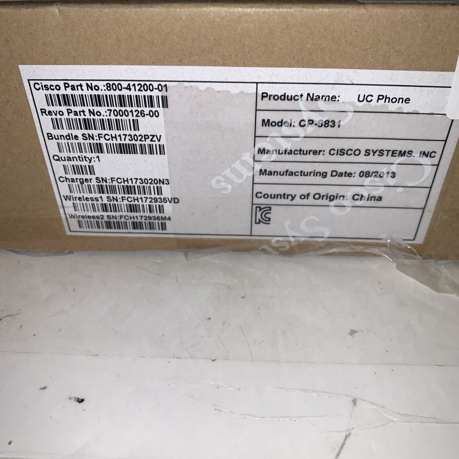 (Two sets of ) Cisco CP-8831-MIC-WRLS= Wireless Microphone Kit 800-41200-01