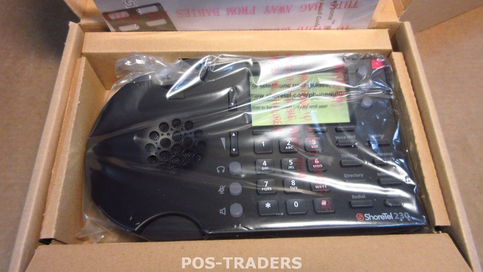 Shoretel Shorephone IP 230 VoIP Phone – Black Telephone IP NEW IN BOX
