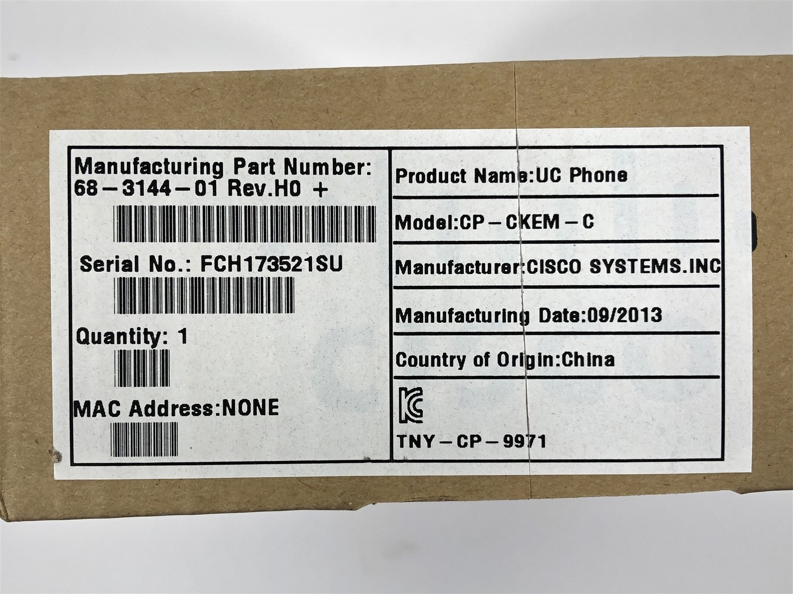 Lot of 5 NEW Open Box Cisco Unified IP Color Key Expansion Module CP-CKEM-C