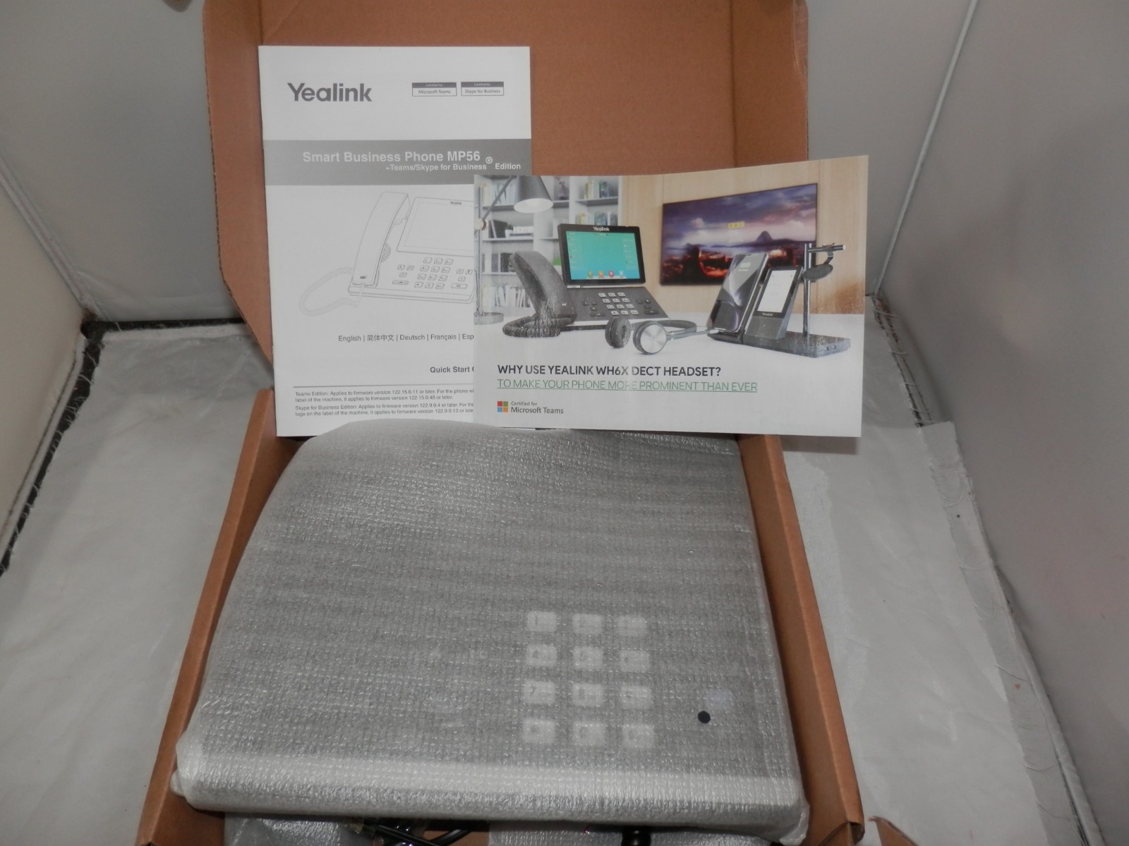 NEW Yealink MP56 Smart Business Phone Microsoft Teams for Business Edition