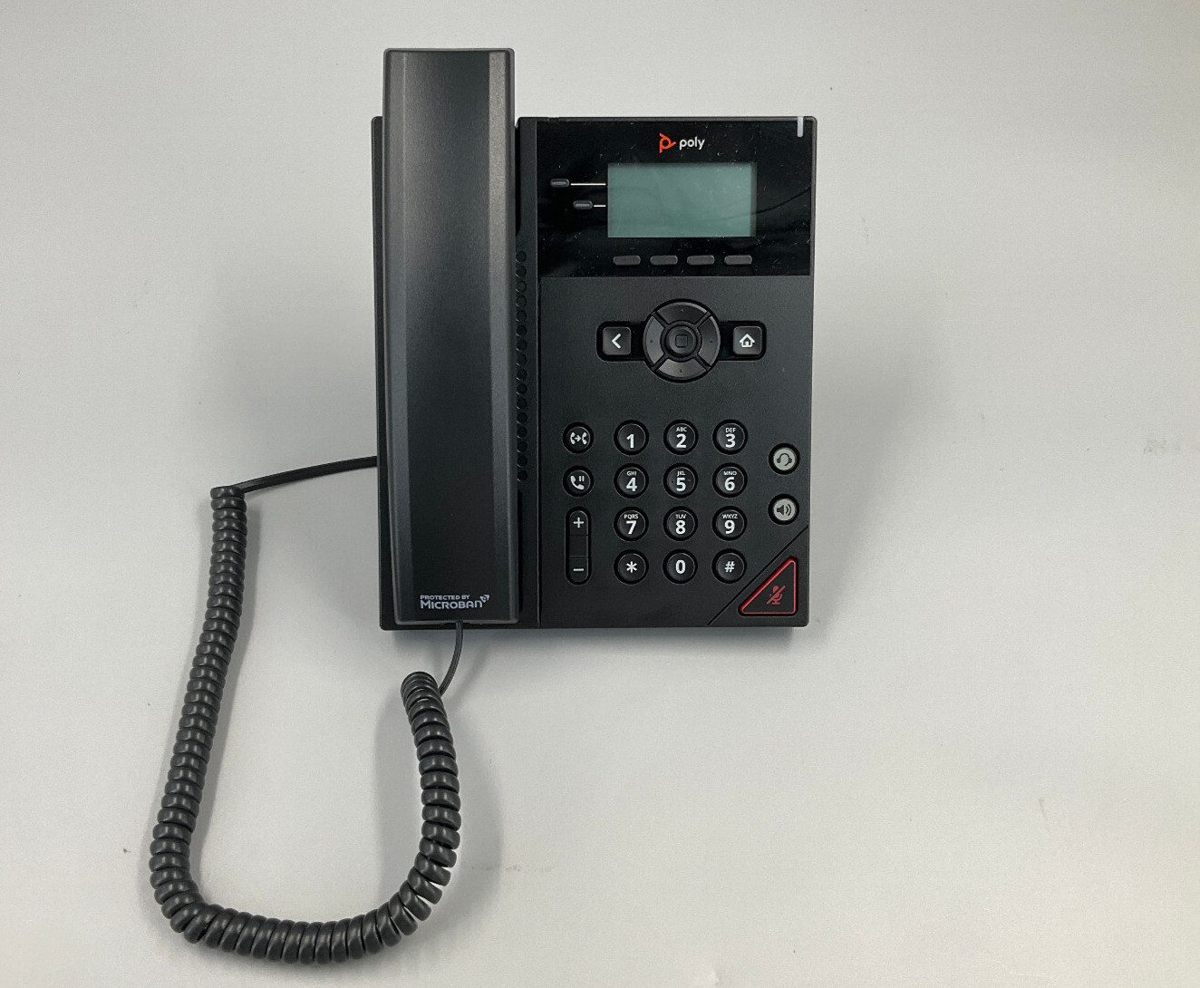 *AS IS* Polycom VVX 150 VoIP Desktop IP Phone Black NO PoE (READ)