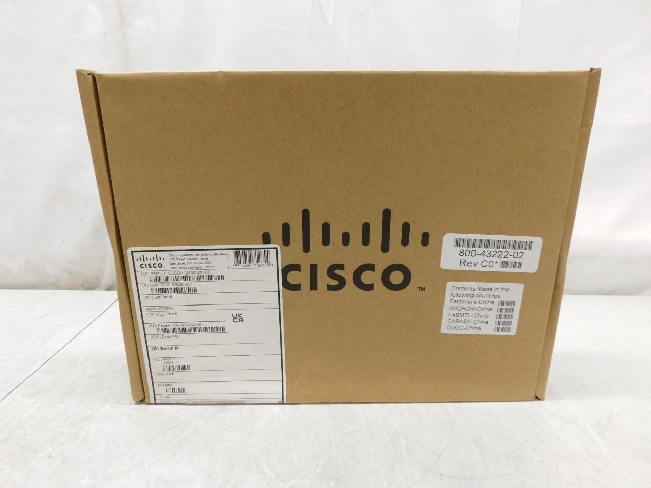 NEW Cisco CP‑8800‑WMK Wall Mount Kit for IP Phone