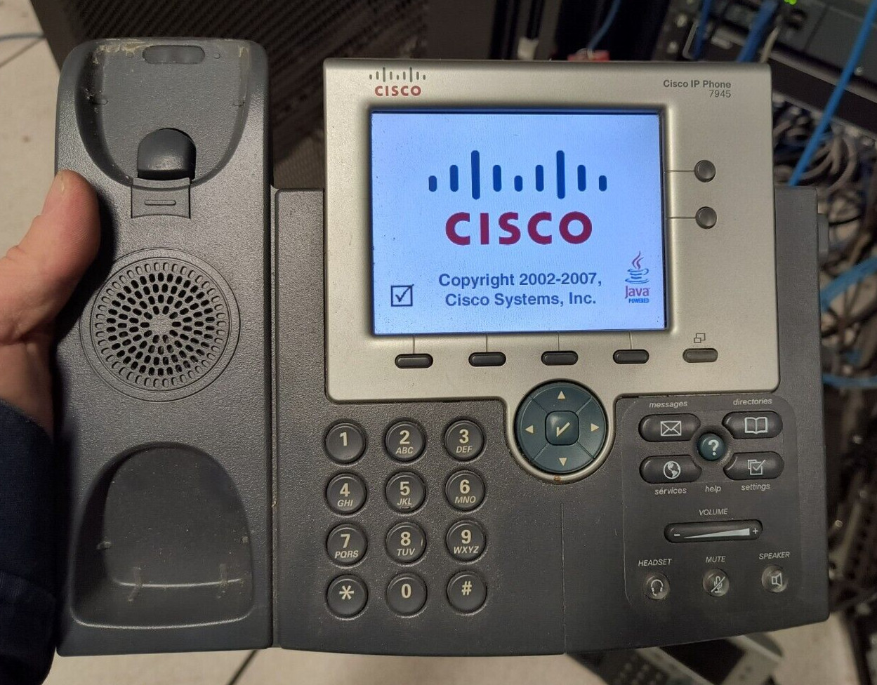 Cisco CP7945G 7945 7945G 2-Line PoE IP VoIP Business Color Desk Phone NO HANDSET