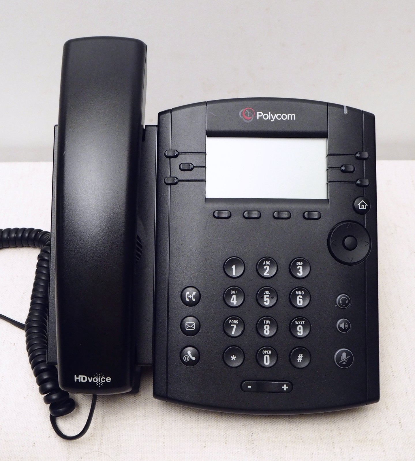 Lot of 3 Polycom VVX310 VoIP 6 Line Business Media Phones w/ Stands No Adapters