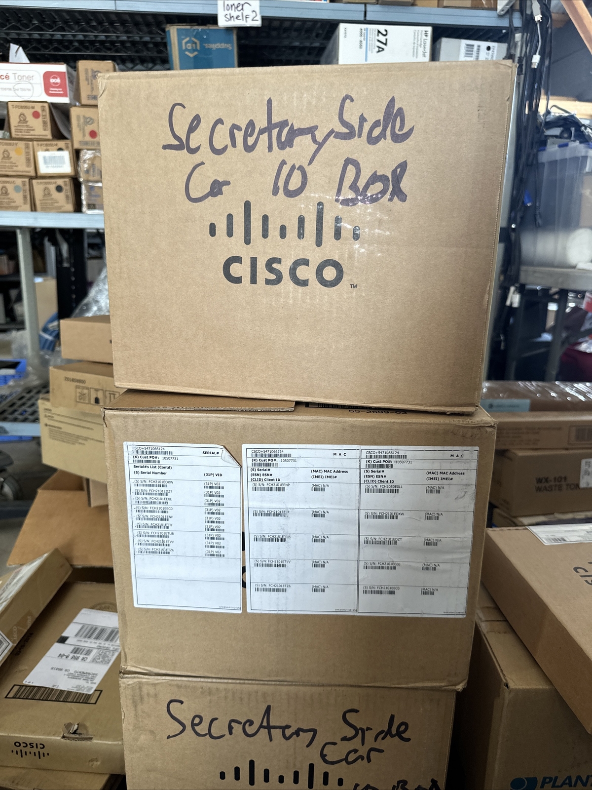Lot Of 10 CISCO CP-7916 COLOR EXPANSION MODULE Works W/ 7962 7965 & 7975 Phones