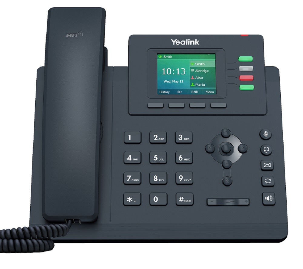 Yealink T33G IP Phone, 4 VoIP Accounts. 2.4-Inch Color Display – Black