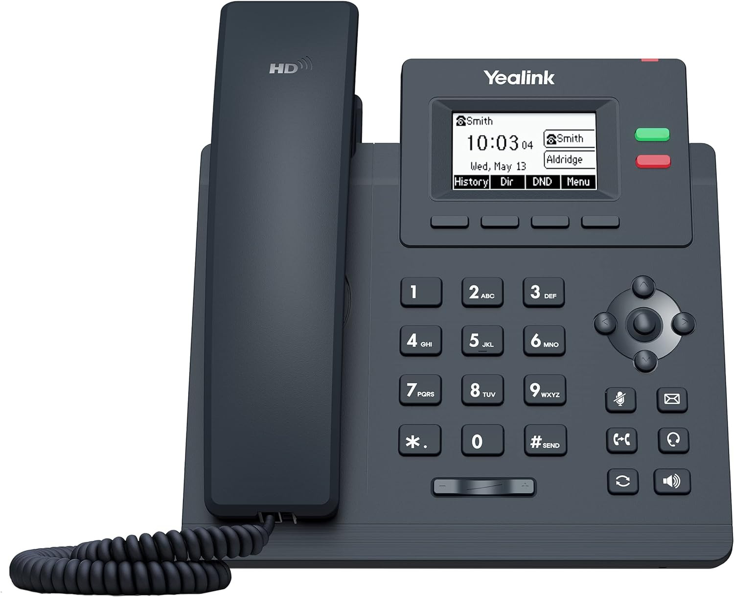 Yealink T31G IP Phone, 2 Voip Accounts. 2.3-Inch Graphical Display. Dual-Port Gi