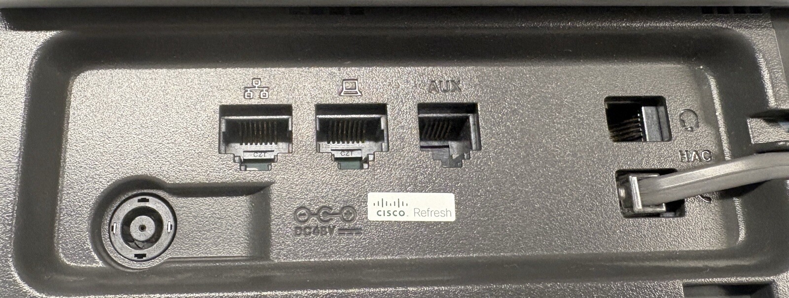Cisco CP-8845 IP Video Phone, Handset, Stand, Network Cables & Jabra Headset