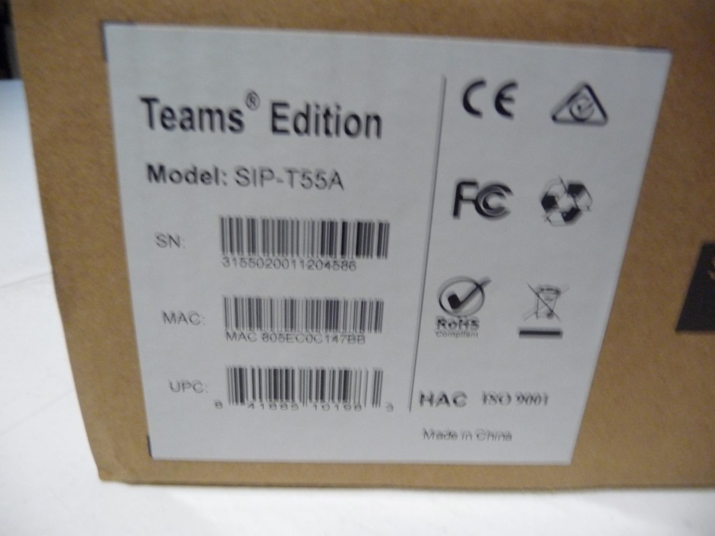 AU SELLER BRAND NEW Yealink SIP-T55A Teams Edition Smart Business Media Phone