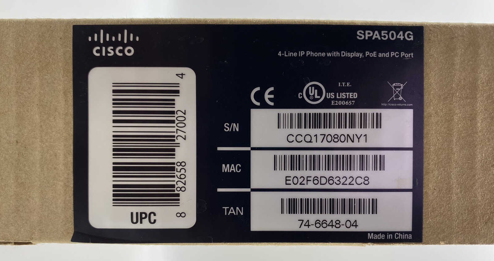 Cisco SPA504G IP Phone NEW!!