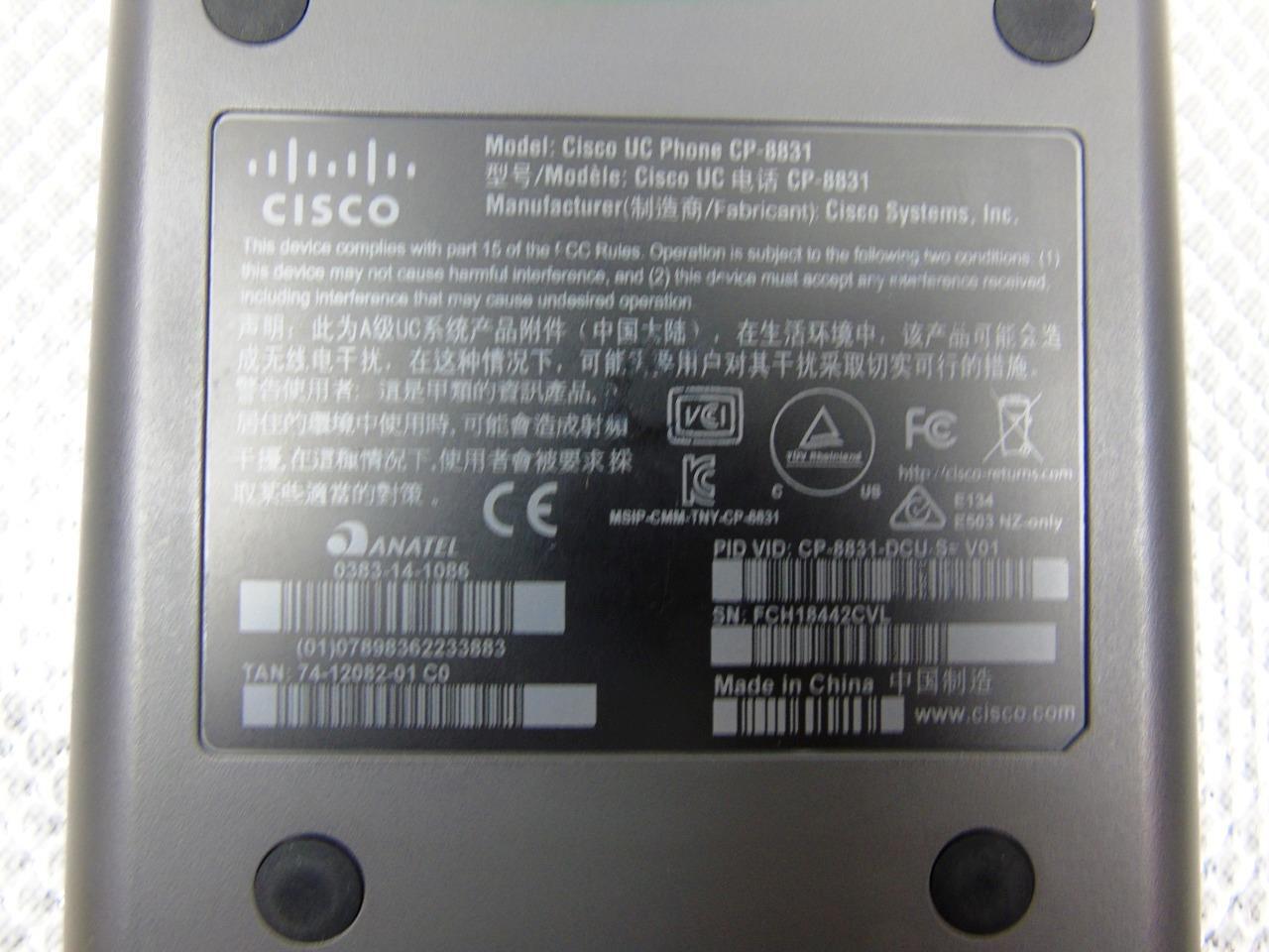 Cisco Unified UC Phone CP-8831 VoIP Conference Phone Control Unit Wired