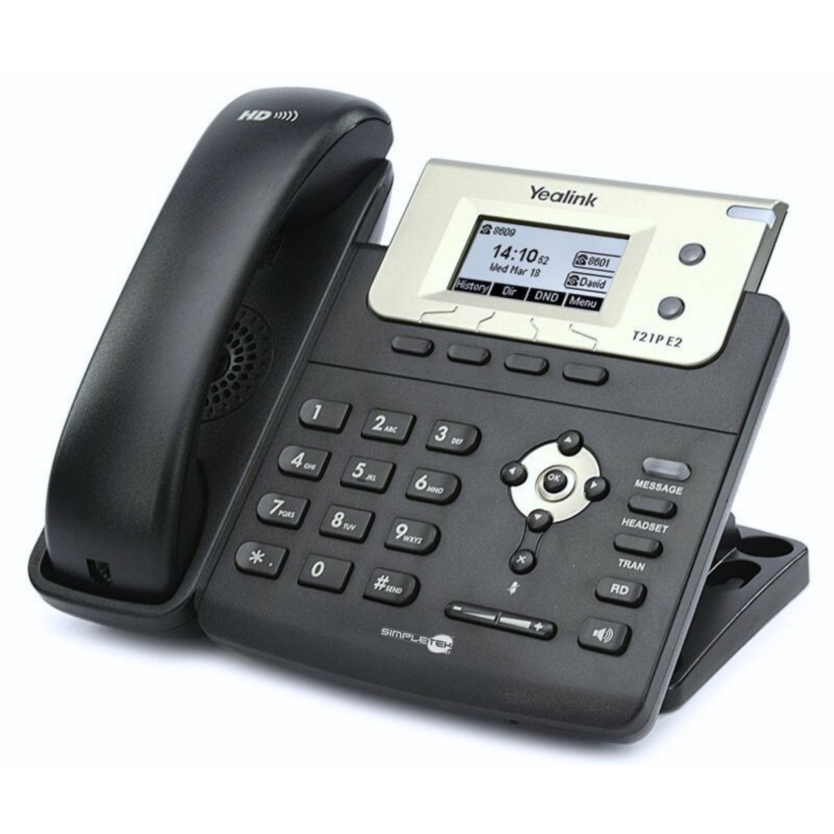 YEALINK SIP-T21P E2 VOIP IP PHONE 2 LINES BUSINESS OFFICE POE