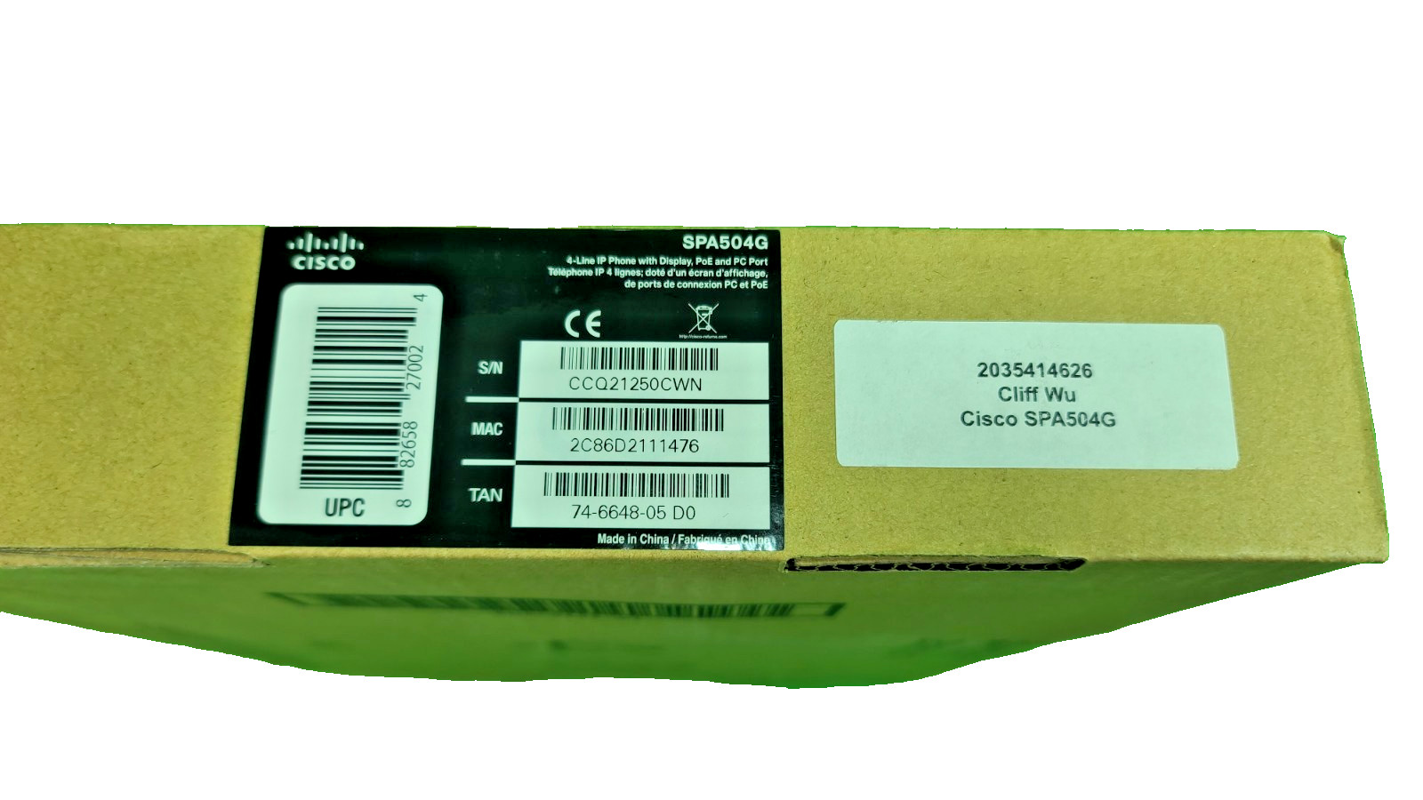 Cisco SPA 504G VoIP IP Phone PoE 4-Line, 2-Port – (Brand New in Box)