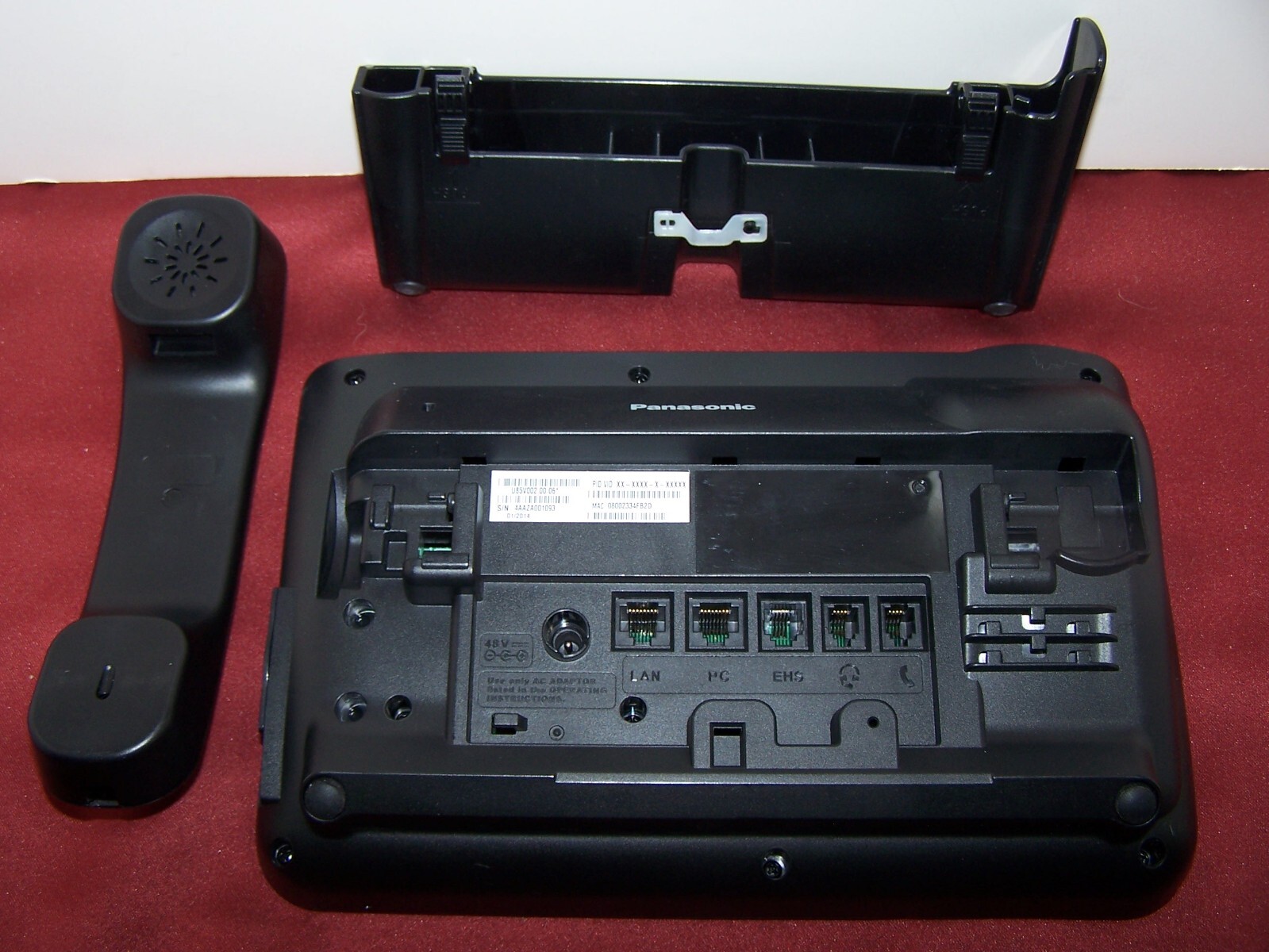 Panasonic KX-UTG200B Backlit LCD Display SIP Phone w/ Power Supply
