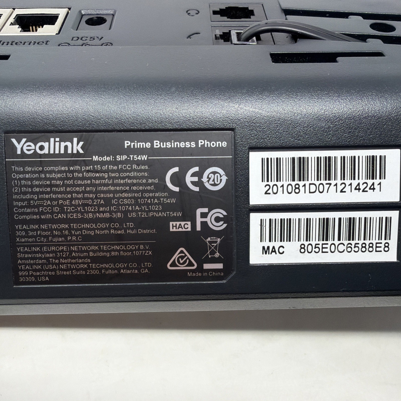 Yealink SIP-T46U Gigabit IP Business Phone 16 VoIP HD Mic PoE Bluetooth 4.3″ LCD