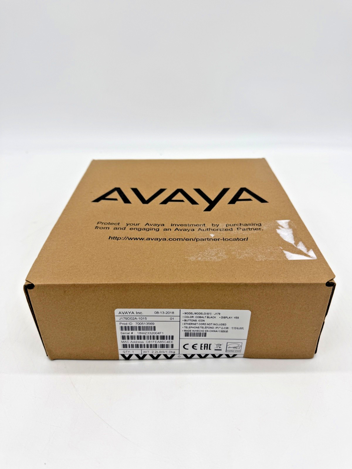 Avaya J179 Gigabit IP Phone 700513569 J179D02A1015 G1N