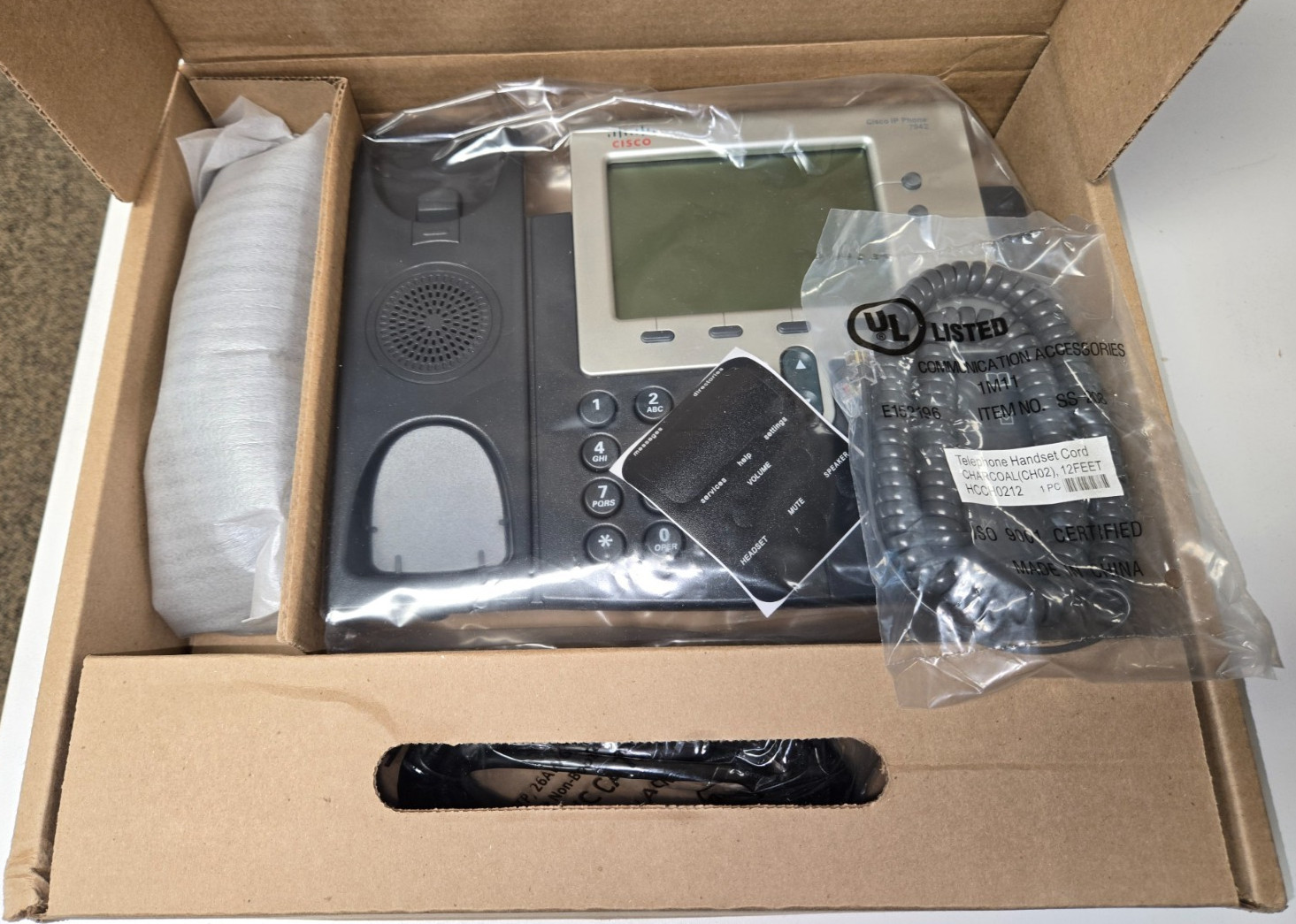 Lot of 8 Cisco CP-7942G Unified IP VoIP Phones