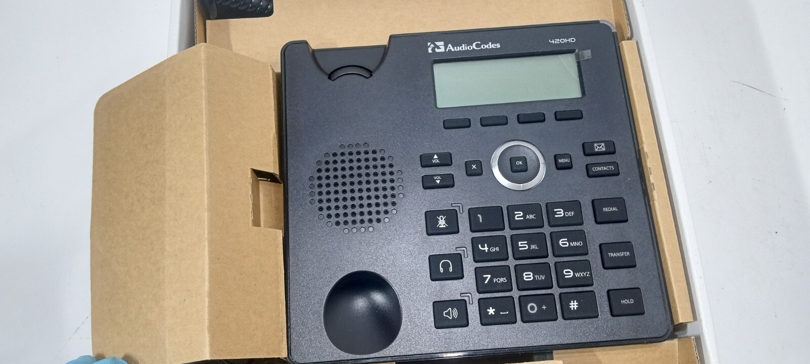 AUDIOCODES 420HDG IP-Phone VoIP Skype Zoom Certified New Open Box