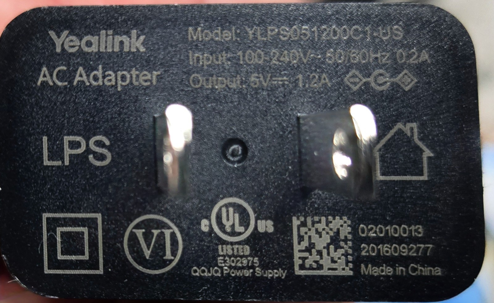 Yealink 5V 1.2A AC Power Supply SIP Telephone T46, T42, T53, T53W – Set of 5