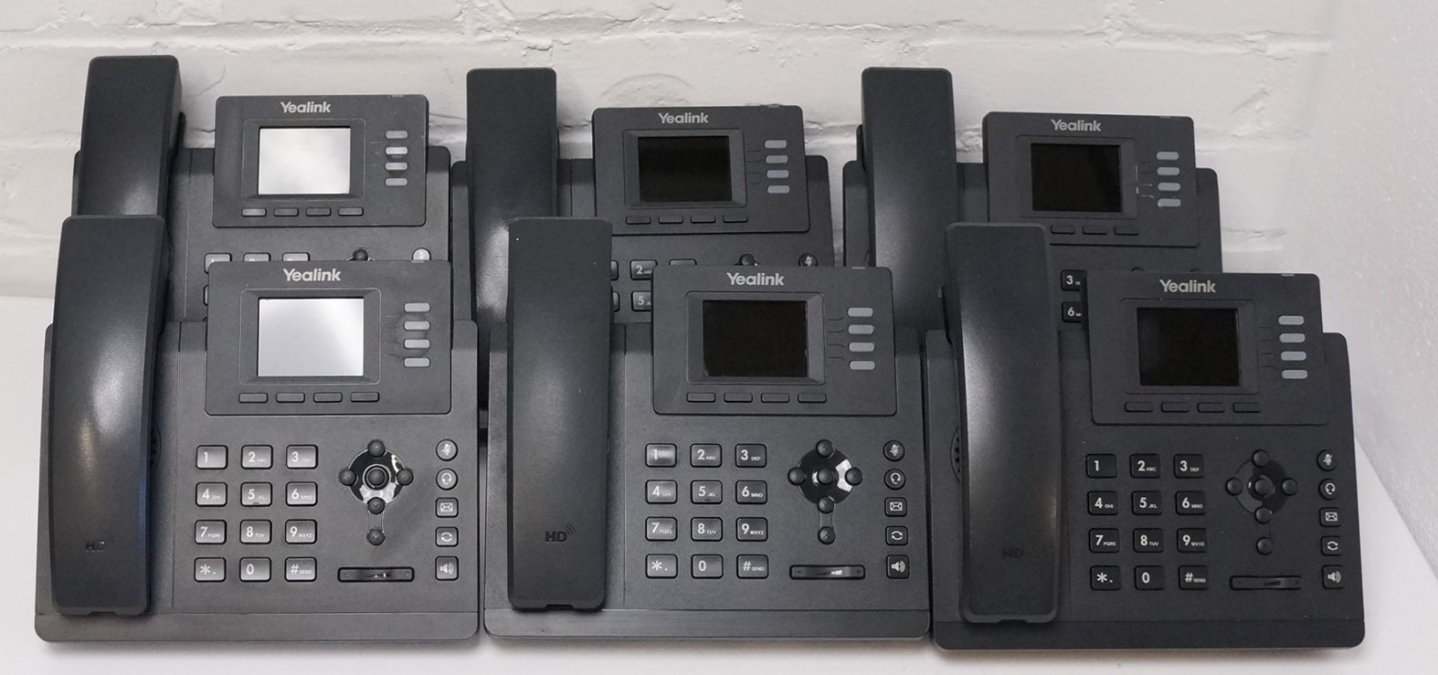 Lot of 6 Yealink SIP-T33G Phones