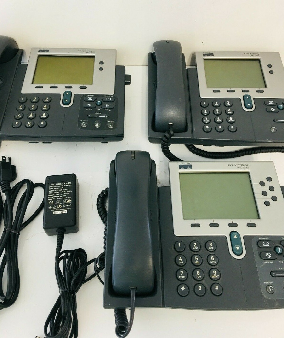 Cisco 7940 Series Unified IP VoIP Business Phone (Lot of 3)