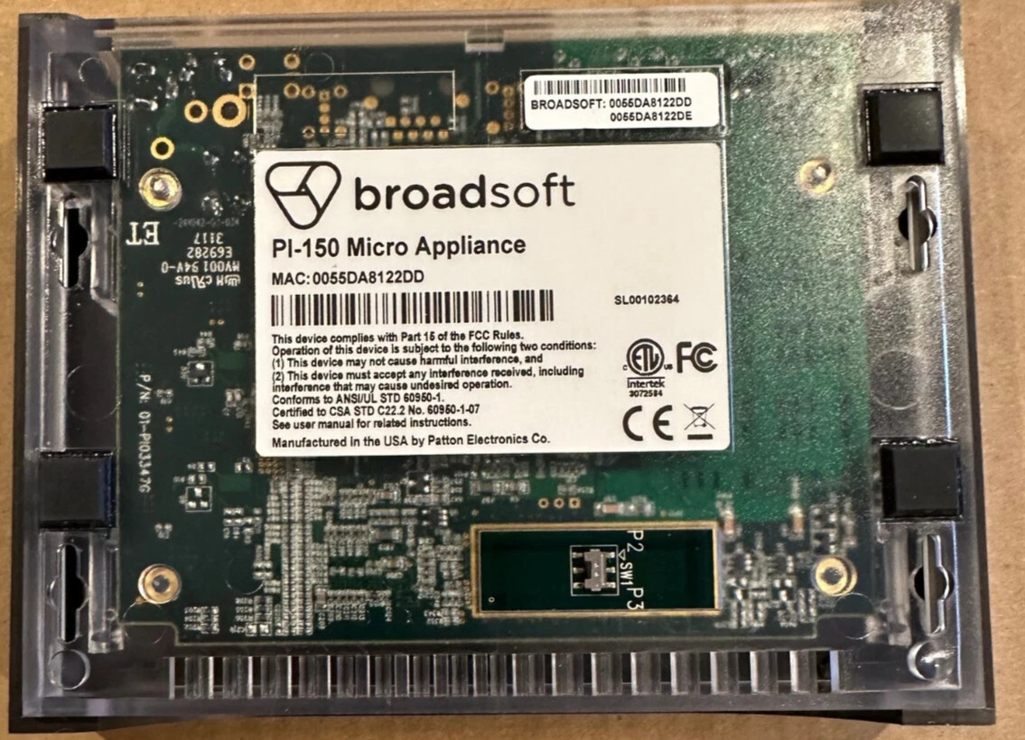 Broadsoft PI-150 Monitoring Micro Appliance