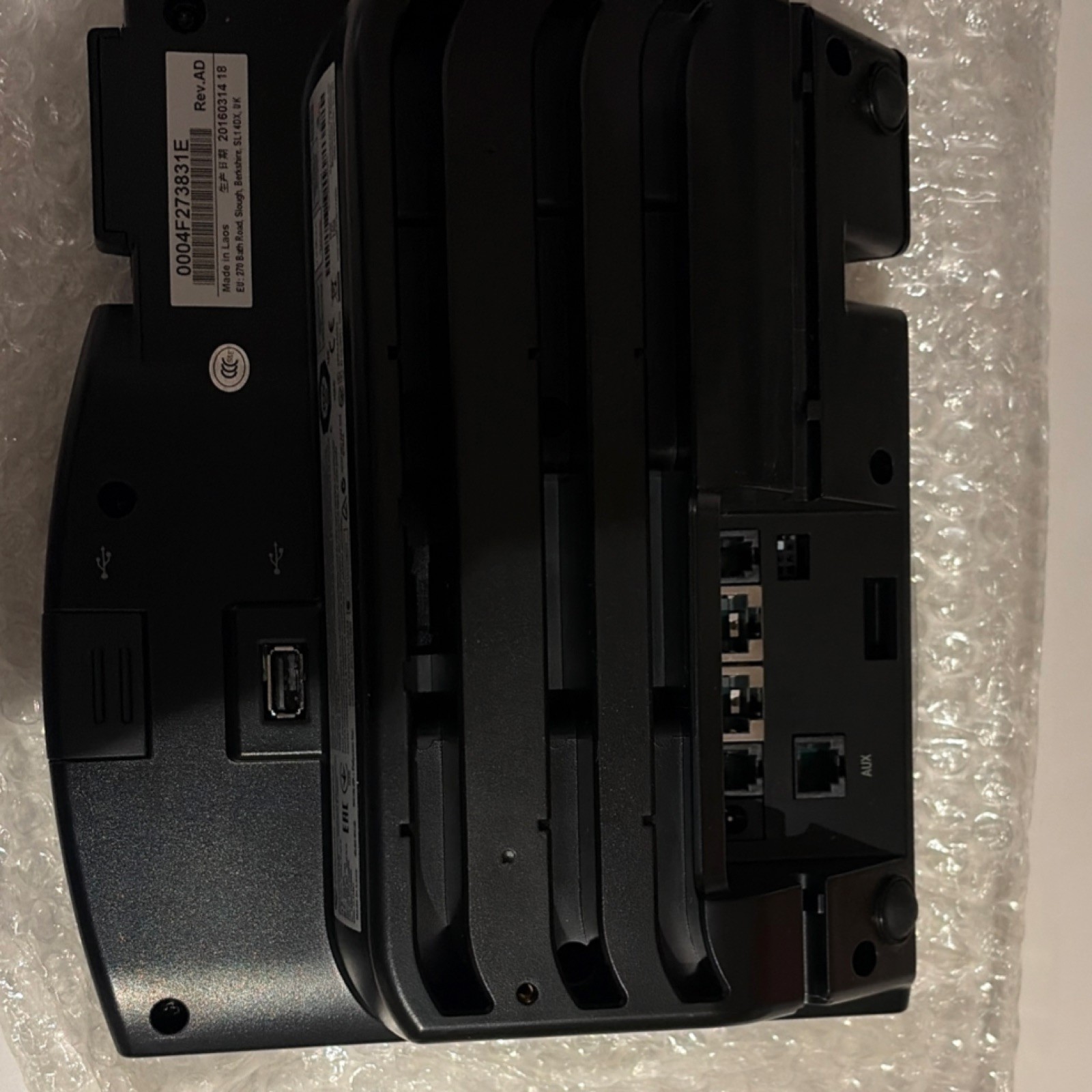 Polycom vvx600 IP Phone VoIP Display Keypad Black Silver USB Ethernet RJ-45