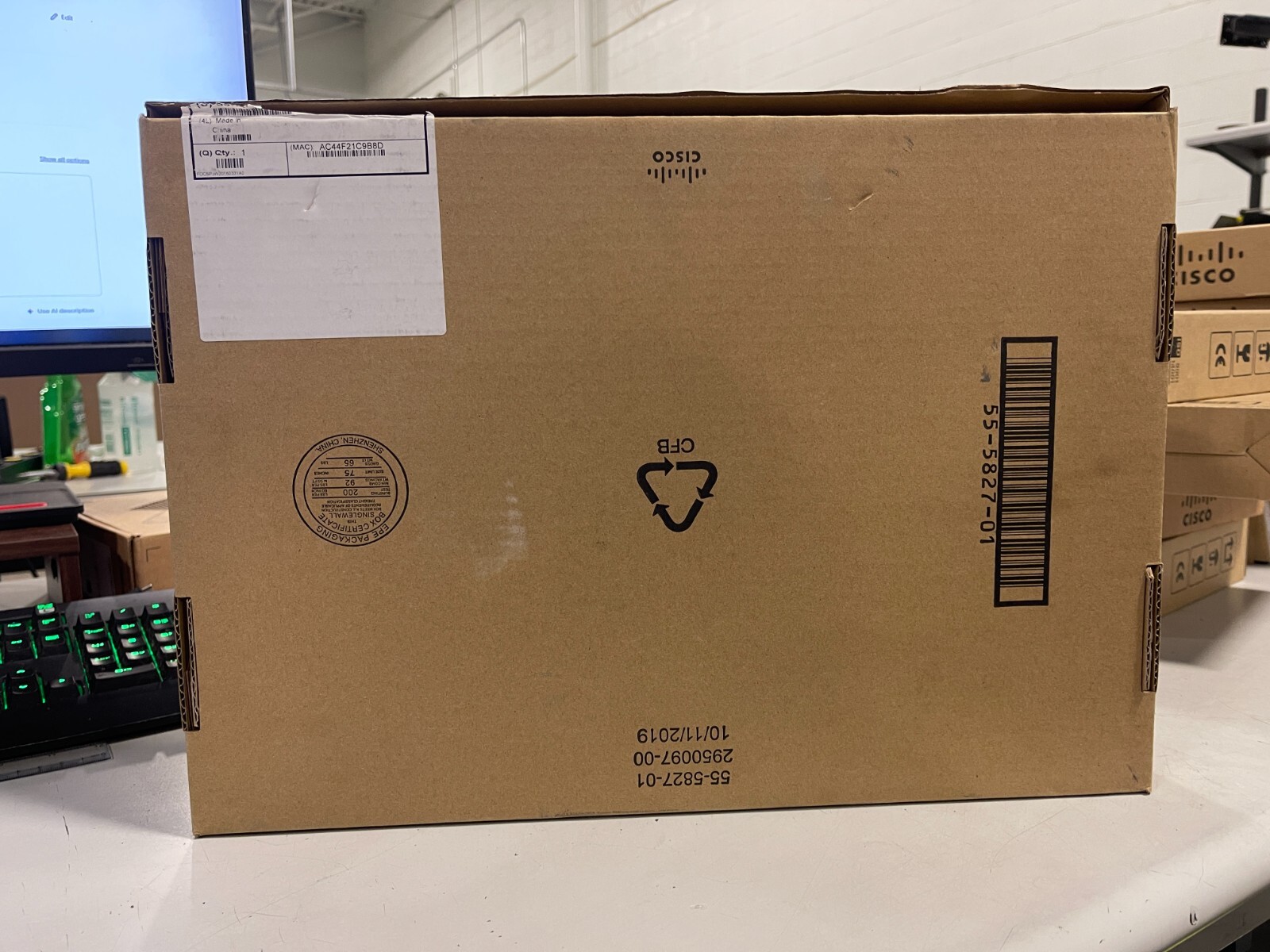 Cisco CP-8831-NR-K9 Unified IP Conference Phone Base and Control Unit