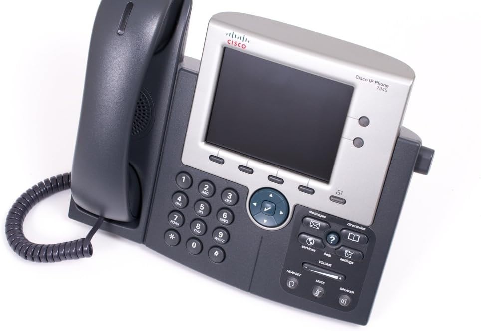 VoIP Home Phones – Cisco IP Phone, Two Line Color Display 7945G
