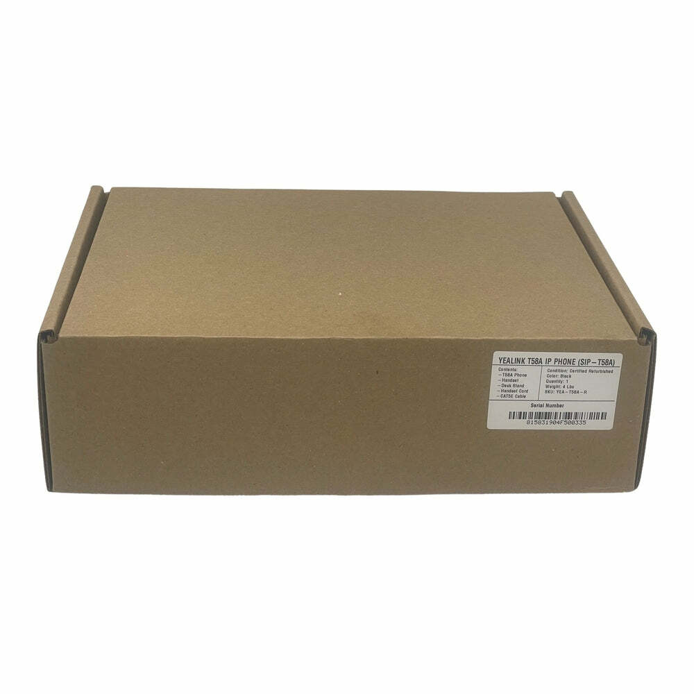 Yealink SIP-T58A Gigabit IP Phone – Refrb (Grade A) w/1-Year Warranty