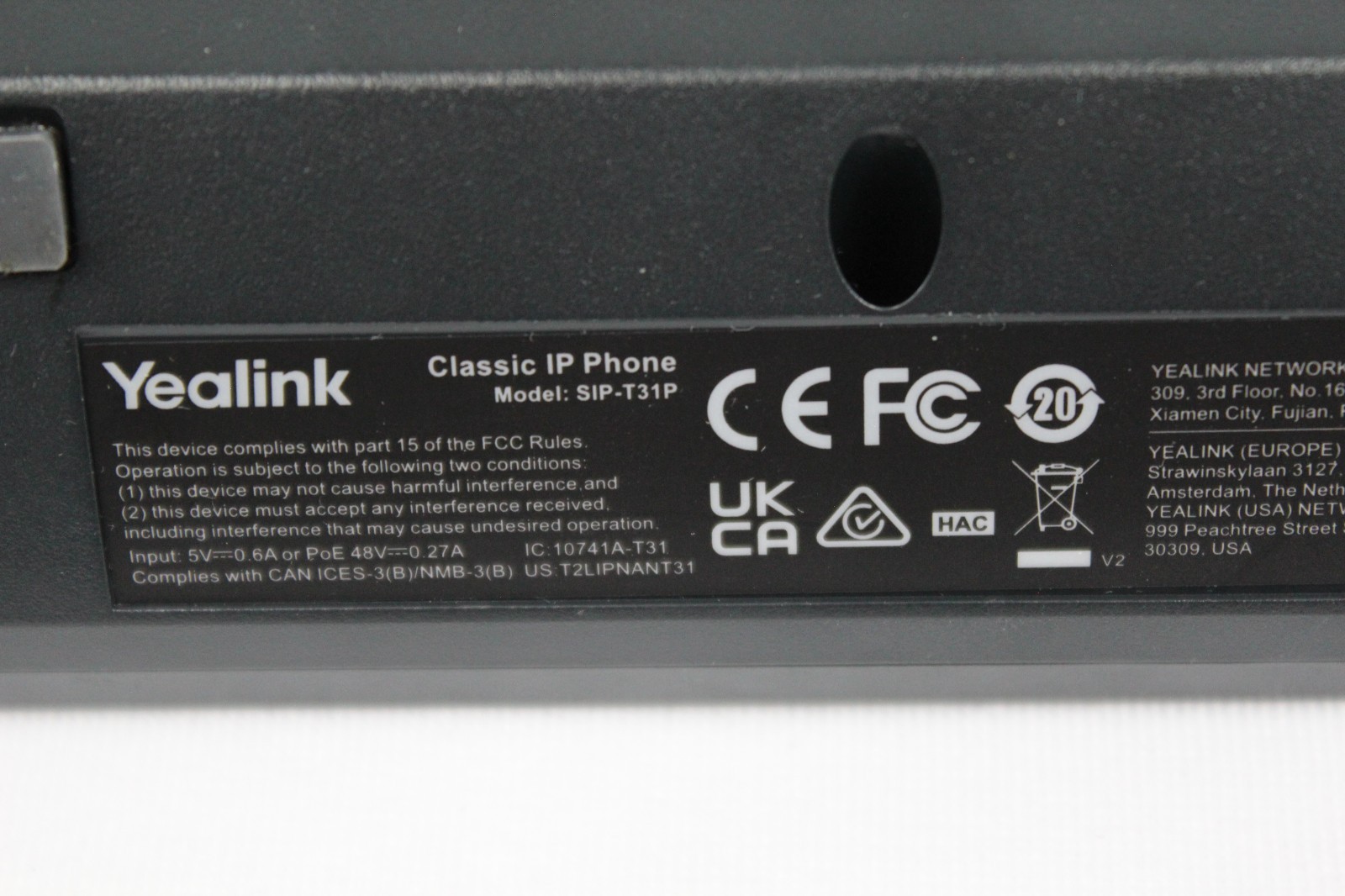 Lot of 11 Yealink SIP-T31P Phone PoE 2Line HD Voice VoIP Business Desk Telephone