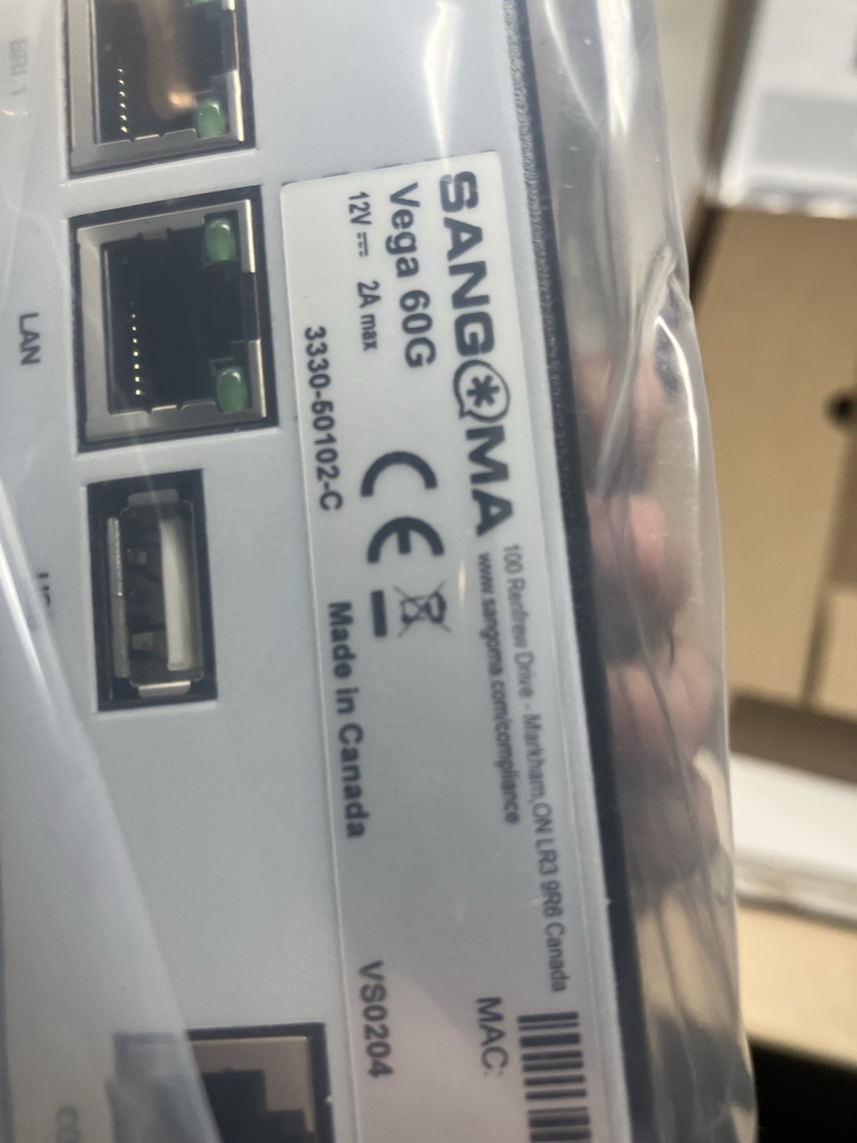 New Sangoma Vega 60G 4BRI IP Telephony Gateway